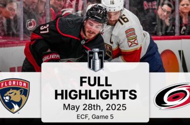 NHL Playoff Highlights | Panthers vs. Hurricanes | Gm 5 | May 28, 2025