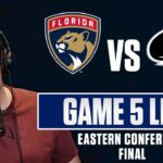 Eastern Conference Final - Florida Panthers vs Carolina Hurricanes GAME 5 LIVE