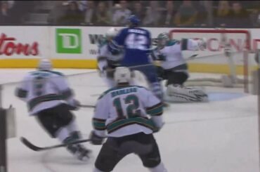 Jeff Carter Hit on Anssi Salmela - Feb 8th 2010 (HD)