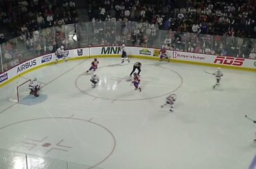 Lucas Condotta of the Laval Rocket scores vs. the Rochester Americans in game 5 5/25/25
