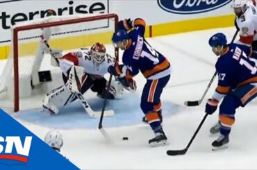 Cheeky Little Pass From Tom Kuhnhackl Sets Up Matt Martin For Goal