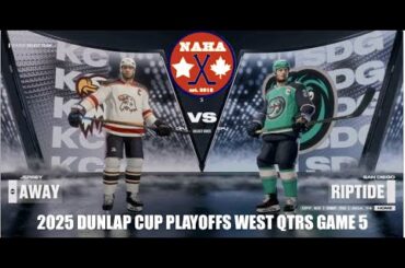 NAHA 2025 Dunlap Cup Playoffs West QF G5 - Kansas City Spirit @ San Diego Riptide (Series tied 2-2)