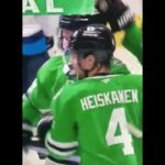Dallas Stars Goal Sam steel in the NHL playoffs against Winnipeg