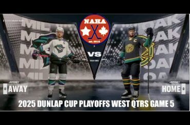NAHA 2025 Dunlap Cup Playoffs West QF G5 - Milwaukee Renegades @ Oakland Seals (Series tied 2-2)