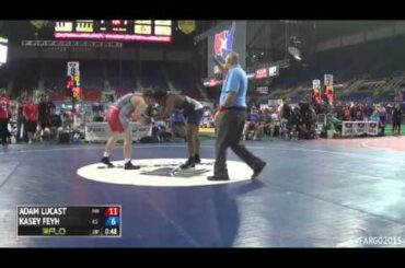 285 Champ. Round 2 - Kasey Feyh (Kansas) vs. Adam Lucast (Minnesota)