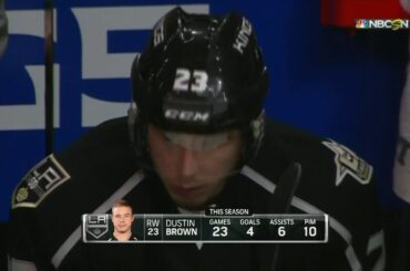 Dustin Brown Scores on Martin Jones | Kings Trail Sharks 3-1