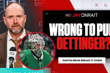 What did you think of Pete DeBoer giving Jake Oettinger the quick hook in Game 5?