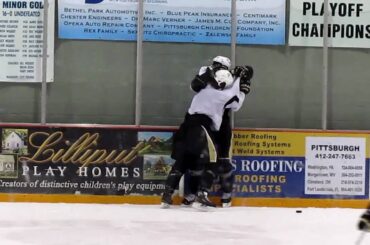 Kris Letang & Deryk Engelland "Fight" @ Practice: ROUND 1
