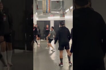 NJ Devils Jesper Bratt BEHIND THE SCENES Pregame Soccer With the Boys #njdevils #reel #reels