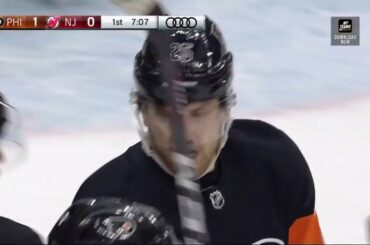 James Van Riemsdyk Goal - Philadelphia Flyers vs New Jersey Devils (3/1/19)