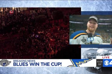 Parayko ecstatic after Blues win