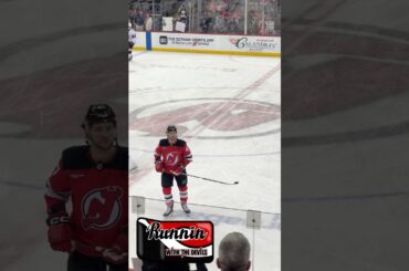 Paul Cotter Flips A Puck To NJ Devils Fan #njdevils #shorts #shortsvideo #short #shortvideo