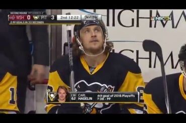Hagelin's tip-in PPG | Penguins @ Capitals