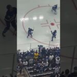 Puck flip pregame routine 🤝 Nick Robertson