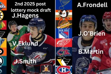 2ND NHL Post Lottery Mock Draft: SJ-BOS Trade,Misa to Hawks, Eklund to Preds and UTA gets Rakell