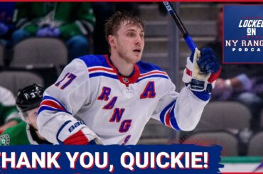 The Rangers NEED more players like Jesper Fast! Wishing Quickie all the best in retirement!!