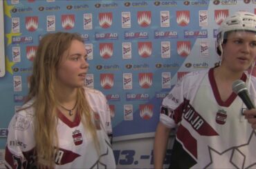 Dita Vazne a Anna Vendija Veispala po porážce od Itálie