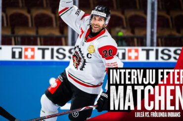 Joel Lundqvist efter 1000:e matchen i Frölunda