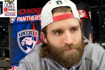 AARON EKBLAD: Florida Panthers at Stanley Cup Final Media Day in Edmonton