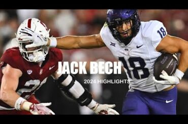 JACK BECH - 2024 Highlights - TCU Wide Receiver