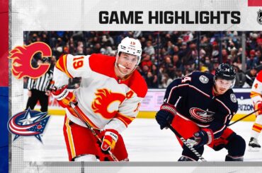 Flames @ Blue Jackets 1/26/22 | NHL Highlights