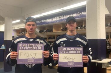 Match en mauve : Samuel Poulin et Vincent Anctil vous invitent à soumettre des noms