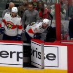 Sam Reinhart quitte pour le vestiaire après un croc-en-jambe de Sebastian Aho