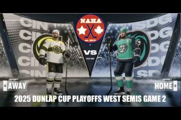 NAHA 2025 Dunlap Cup Playoffs West SF G2 - Cincinnati Stingers @ San Diego Riptide (SDG 1-0)
