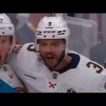 Panthers' Seth Jones Finishes Off Tic-Tac-Toe Play With Emphatic Wrister