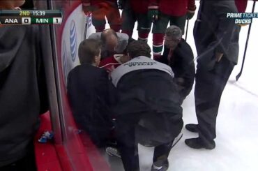 Corey Perry interference major on Jason Zucker Mar 12 2013 Anaheim Ducks vs Minnesota Wild NHL