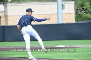 Logan Brown RHP 6 4 220 R R 2026 Keller Keller