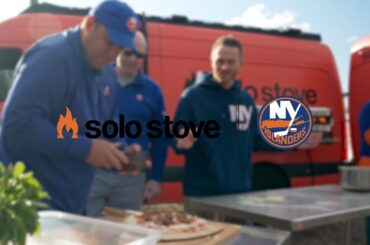 Islanders Alum Shawn Bates & Season Ticket Member Sean Go Head To Head Creating The Best Pizza.