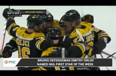Bruins' Dmitry Orlov Named First Star Of The Week By NHL