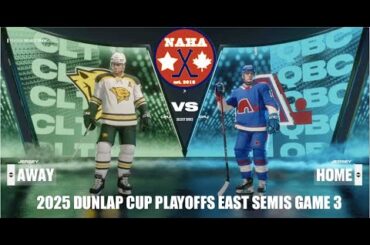 NAHA 2025 Dunlap Cup Playoffs East SF G3 - Charlotte Cougars @ Quebec Nordiques (CLT leads 2-0)