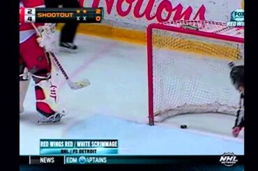 Brendan Smith one-handed shootout goal  Red vs White Scrimmage Game