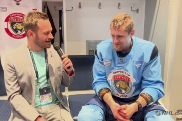 Exklusiver Kabinen-Talk mit Nico Sturm 🎤🇩🇪 Exclusive locker room interview with Panthers' Nico Sturm