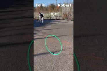 Hula Hoop tennis challenge 🎾🙂 by Goat tennis #tennis #trickshots #challenge