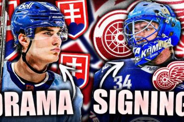 STEVE YZERMAN MAKES A SURPRISING SIGNING + JURAJ SLAFKOVSKY CONTROVERSY IN SLOVAKIA (Habs, Detroit)