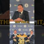 Boston Bruins Head Coach Marco Sturm - "Teams win championships. Not one coach. Not one player"  #br