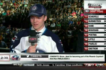 2013 NHL draft 1st rnd picks 13-14 Joshua Morrissey, Alexander Wennberg . NHL Hockey