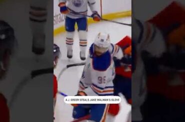 AJ Greer Steals Jake Walman's Glove 🧤