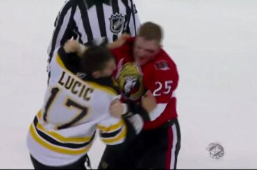Milan Lucic vs Chris Neil Sep 25, 2009