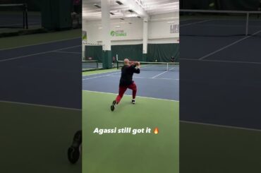 🇺🇸 Former World No. 1 Andre Agassi Still Got Hit at 52 | #shorts