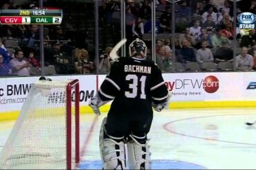 Reilly Smith goal Feb 17 2013 Calgary Flames vs Dallas Stars NHL Hockey