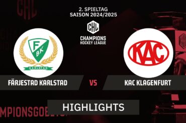 Färjestad Karlstad vs. KAC Klagenfurt | Highlights - Hauptrunde, Champions Hockey League | SDTV