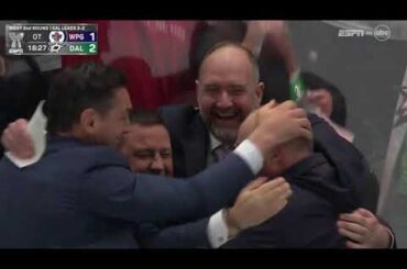 THE DALLAS STARS THOMAS HARLEY & PETE DEBOER WIN IT IN OVERTIME! TAKE OUT WINNIPEG! (FULL)