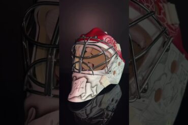 Petr Mrazek signed 2022 Detroit Joe Louis Arena Greatest History edition goalie mask💥 #hockey #nhl