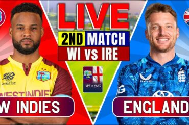 🔴 LIVE: West Indies vs Ireland 2nd T20I | Score & Commentary | WI vs IRE Live Match Today #livescore