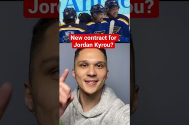 New Contract for Jordan Kyrou with Saint Louis Blues! #shorts #hockey