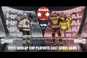 NAHA 2025 Dunlap Cup Playoffs East SF G7 - Halifax Stampeders @ Baltimore Bulldogs (Series tied 3-3)